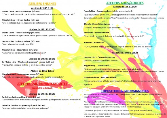 prog journée créative 2016 1