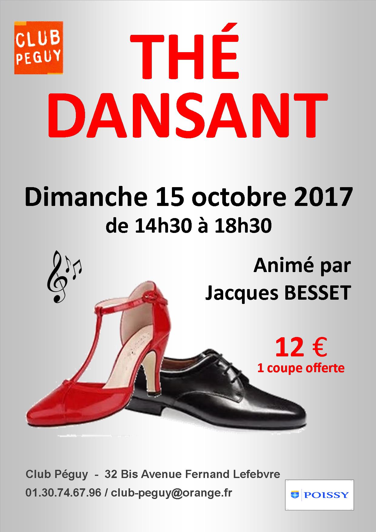 affiche thé dansant oct 2017